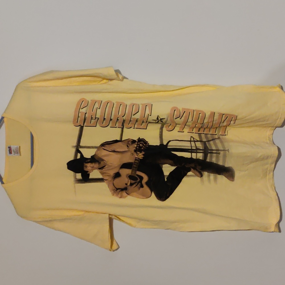 George Strait Yellow Tee OS